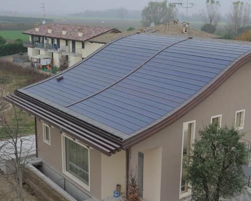 Copertura fotovoltaica tegosolar