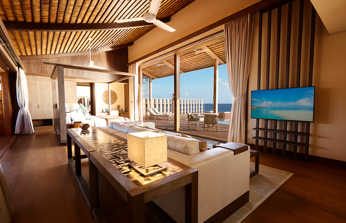 Eco Resort Kudadoo Maldives realizzato in legno e materiali ecocompatibili