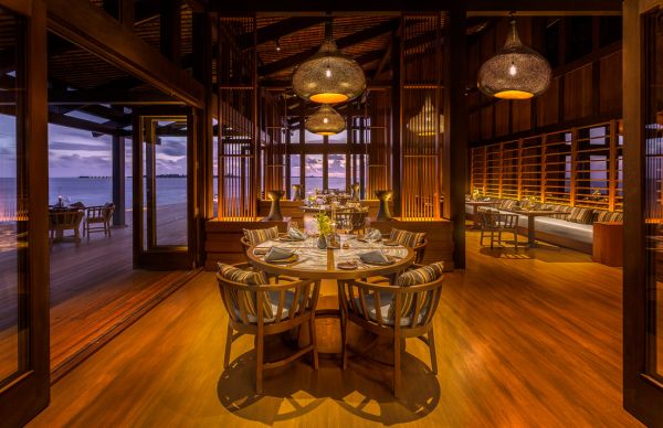 Il ristorante dell'eco resort Kudadoo Maldives Private 