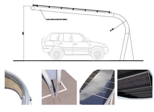 Pensiline parcheggi fotovoltaiche 2