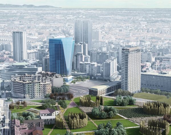 Render del nuovo skyline con Gioia 22 (credits Pelli Clarcke Pelli Architects)