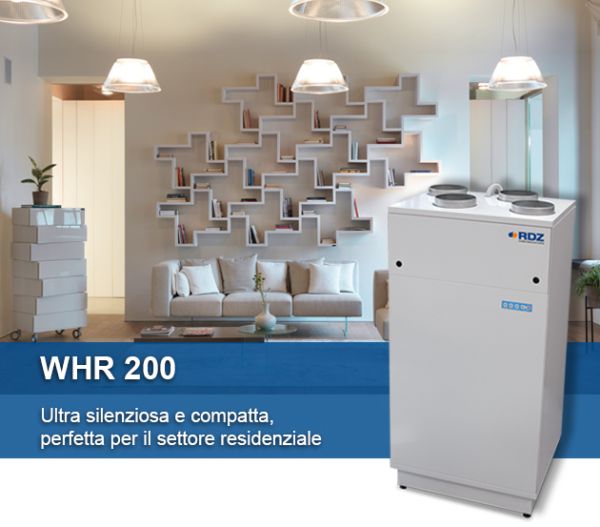 RDZ: Unità di ventilazione meccanica controllata con recupero di calore WHR 200 