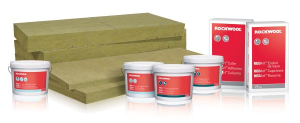 Sistema di isolamento termico a cappotto Redart di Rockwool