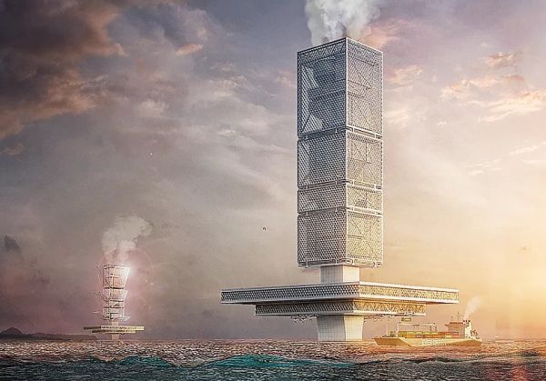 Filtration: grattacielo galleggiante che ricicla i rifiuti dell’oceano