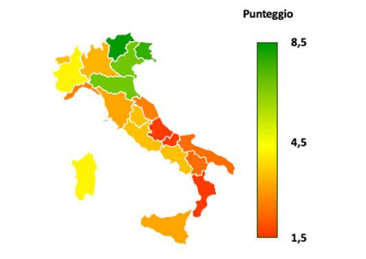 convenienza all'acquisto dell'auto elettrica nelle regioni italiane