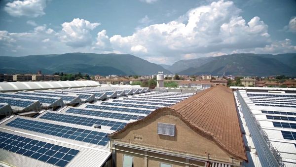 Il tetto fotovoltaico in copertura di Baxi a Bassano del Grappa