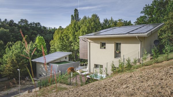 Villa ecolibera ad Asti con impianto fotovoltaico in copertura