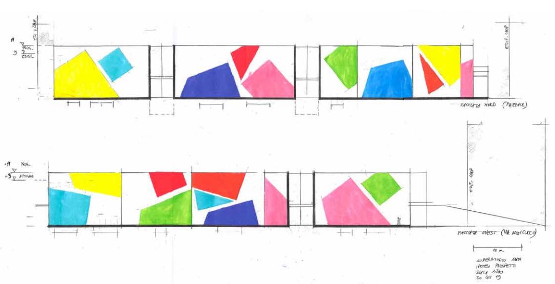 Concept facciate Superstudio Maxi architettura in trasformazione