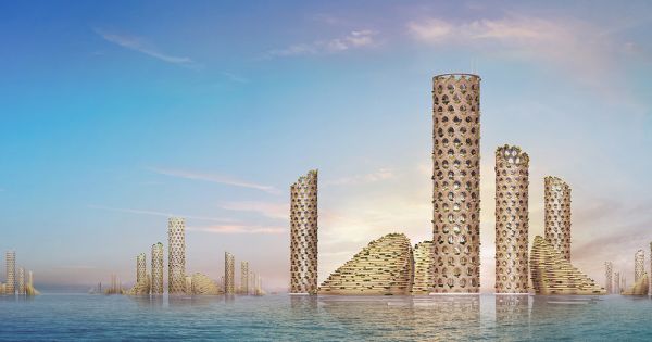 Vertical city: La città verticale sull’acqua ad impatto energetico zero