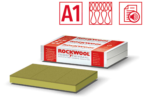 Pannello isolante in lana di roccia Frontrock Max Plus di Rockwool