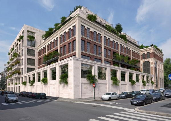 Ex Fabbrica Borletti, Render del progetto del Washington Building (credits DFA Partners)