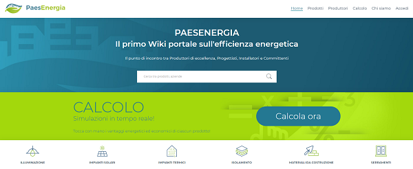 Home page PaesEnergia