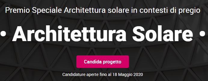 Premio Architettura Solare in contesti di pregio