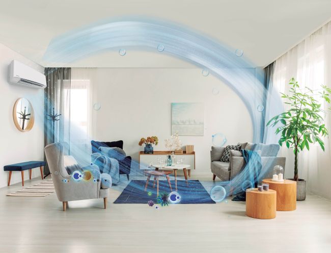 Panasonic: Aria indoor pura e salubre grazie alla tecnologia nanoe™ X in abbinamento al climatizzatore Etherea VKE