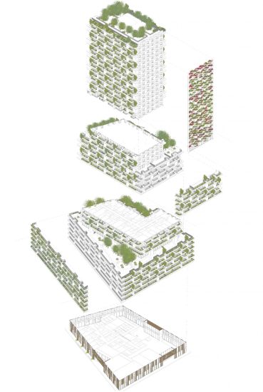 Il sistema del verde della torre A di Utrecht