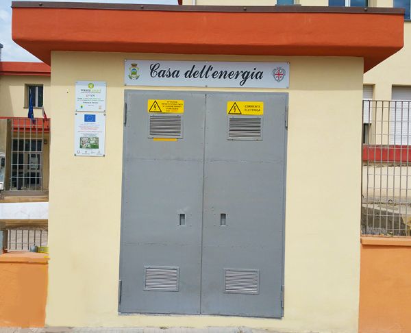 La casa dell'energia a Serrenti in Sardegna