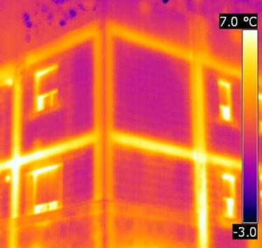 Individuazione di ponti termici con termocamera