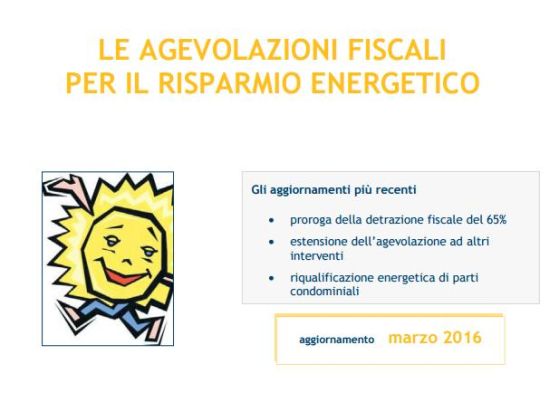 Aggiornata la guida dell'agenzia delle entrate dedicata all'ecobonus del 65%