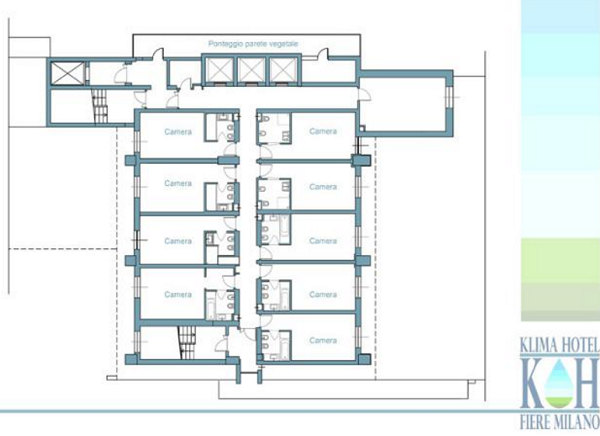 Pianta di distribuzione dell'hotel