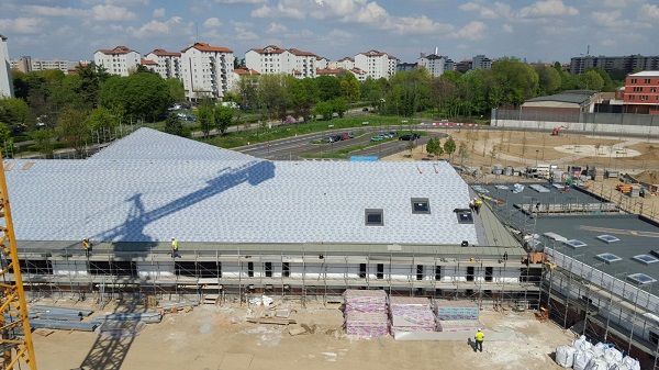 Visione dall'alto durante la composizione delle coperture