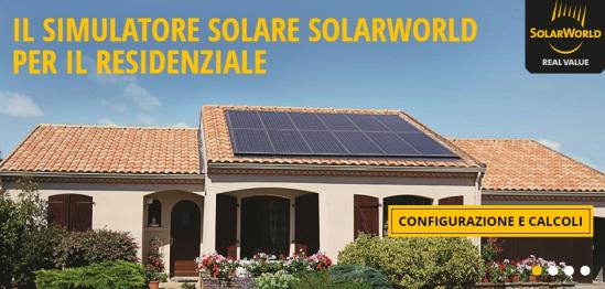 Simulatore di energia per il miglior impianto fotovoltaico 1