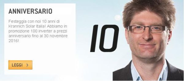 10 anni per Krannich Solar Italia 1