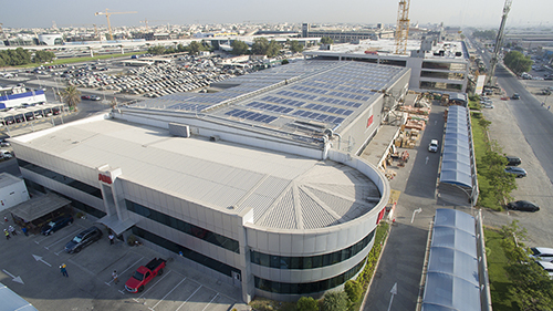 Uno dei più grandi impianti fotovoltaici su tetto di Dubai firmato ABB 1