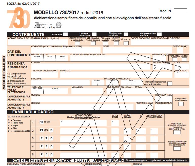 Detrazioni fiscali, online la bozza e le istruzioni del modello 730/2017 1