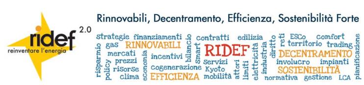 Master Ridef 2.0 per reinventare l'energia 1