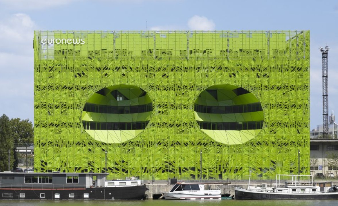 Architettura bioclimatica, Sede di Euronews, Lione