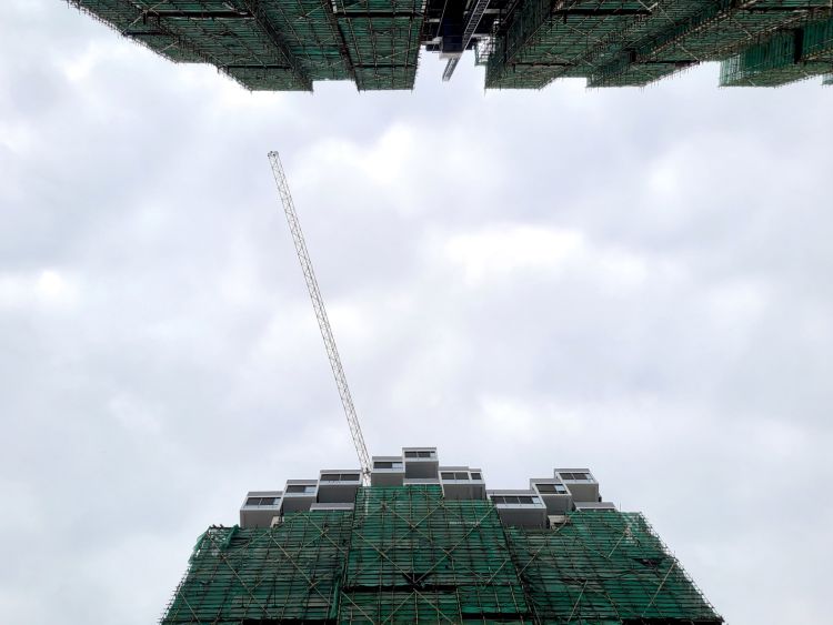 Terminata la struttura del Bosco verticale di Huanggang in Cina