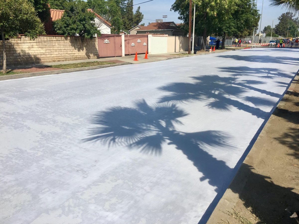 Il progetto CoolSeal a Los Angeles per dipingere le strade con un rivestimento 