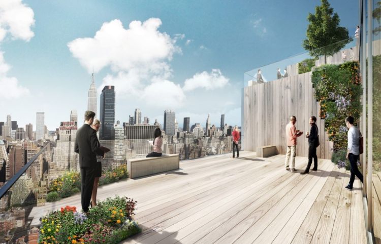The Spiral a New York, una delle terrazze