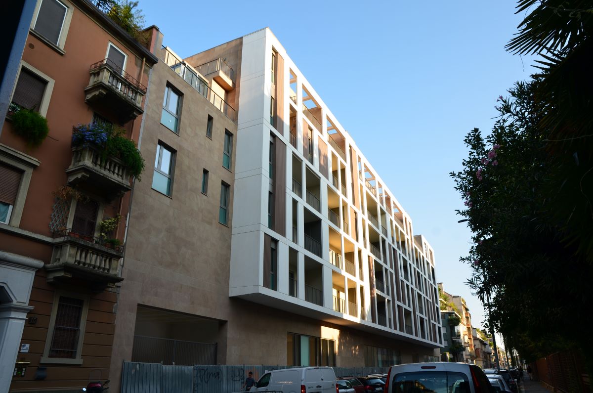 Nòvampère, il complesso residenziale che si distingue per un’innovativa facciata cattura smog
