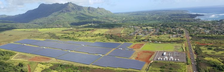 centrale solare sull’isola di Kauai nell’arcipelago hawaiano