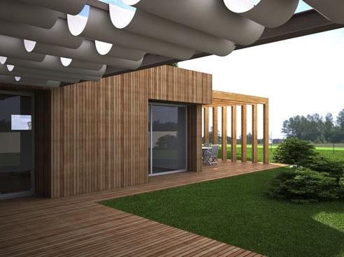 Una casa passiva in legno