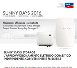 SUNNY DAYS SMA: tutto il meglio del fotovoltaico!