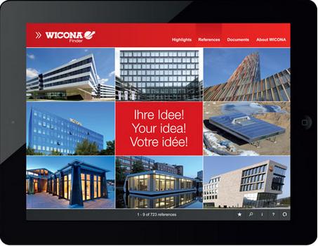 WICONA Finder App per scoprire dettagli tecnici e i prodotti più adatti