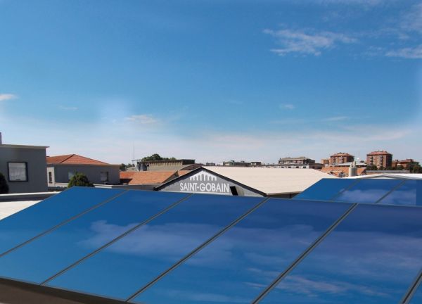 Il fotovoltaico installato sulla copertura dell'Habitat lab