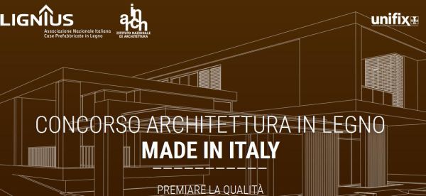 Primo premio nazionale di architettura in Legno made in Italy