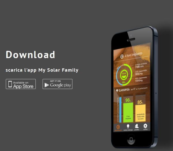 My Solar Family, innovativa app per monitorare i propri impianti fotovoltaici