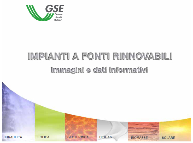 Il GSE pubblica il libro “Impianti a fonti rinnovabili – immagini e dati informativi”