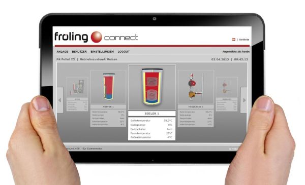 Controllo on line Froeling-connect.com