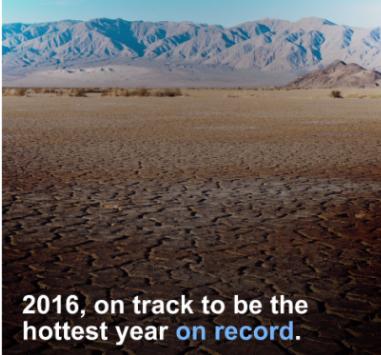 Nel 2016 nuovo record negativo per il surriscaldamento