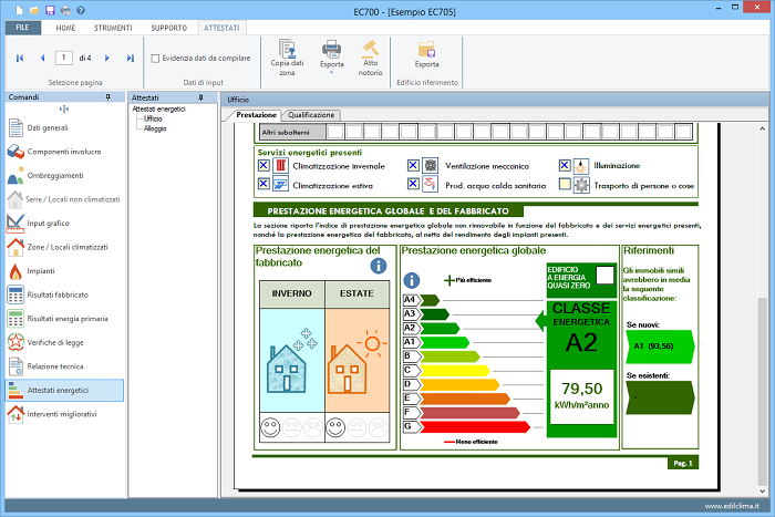 EC705 – Attestato energetico