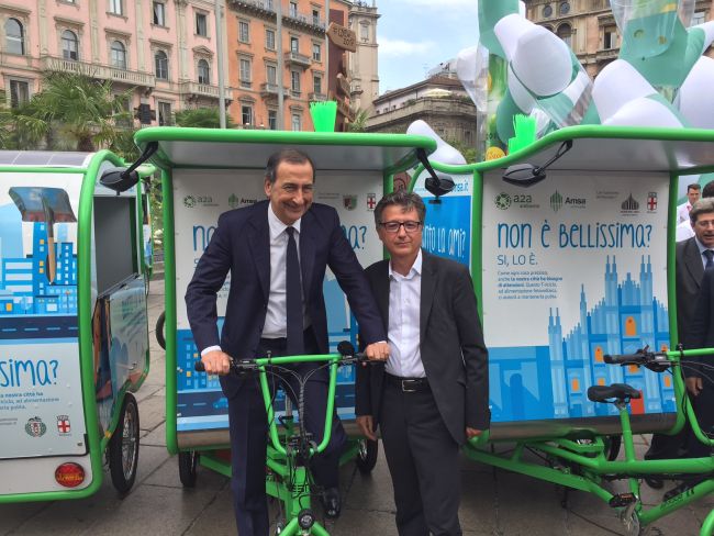 T-Riciclo fotovoltaico per la pulizia di Milano