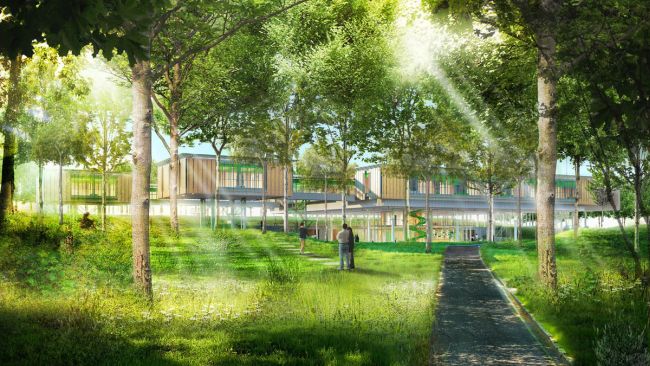 Hospice pediatrico a Bologna immerso nel bosco firmato Renzo Piano