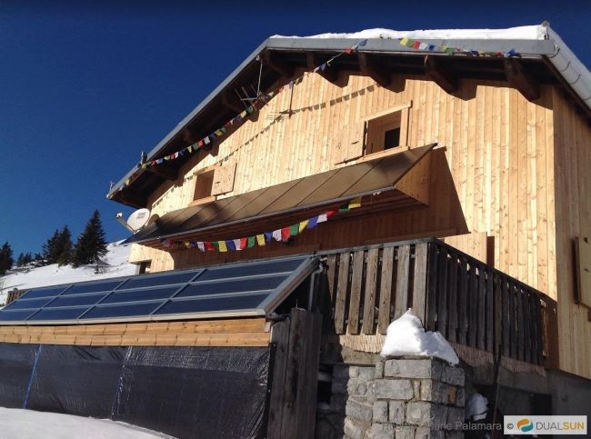 Pannelli fotovoltaici per il rifugio in montagna