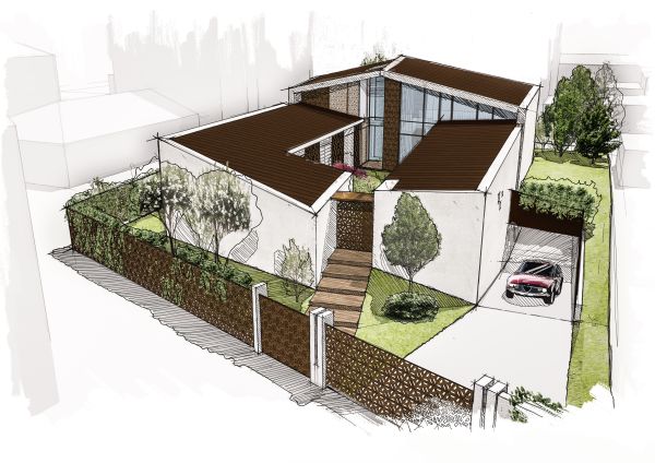 Una villa residenziale ispirata alla domus romana