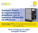 Compact Power: la cogenerazione plug&play con la massima affidabilità ed efficienza